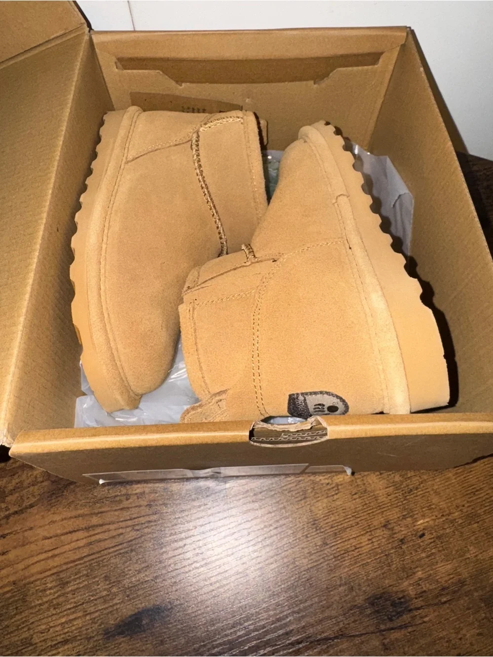 Bearpaw youth ankle boots size 2 nwt